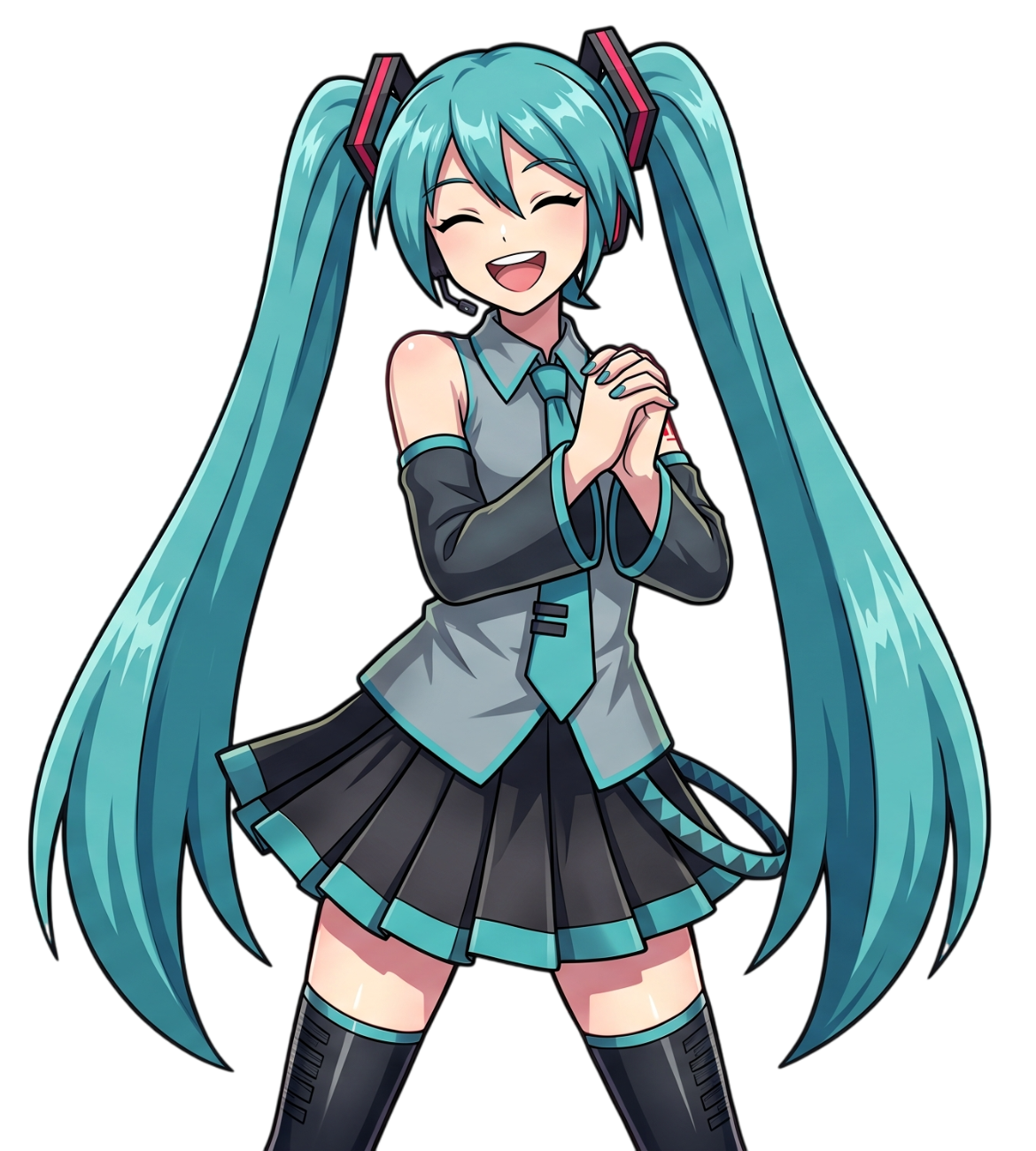 Miku celebrating your selection